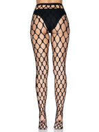 Leg Avenue Loren Rhinestone Jumbo Net Tights (Black) – Stylish Tights > Clothes > Hosiery > Pantyhose & Tights