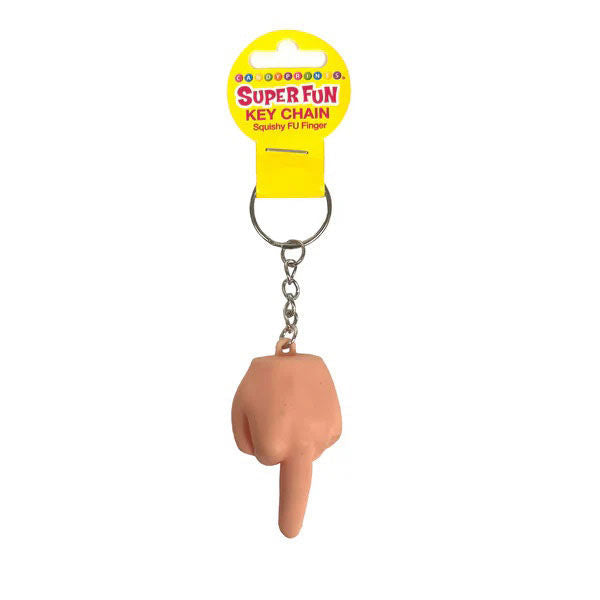 Little Genie Super Fun Squishy Middle Finger Key Chain – Cheeky Accessory 6-Pack Beige > Novelties > Gag Gifts Main image