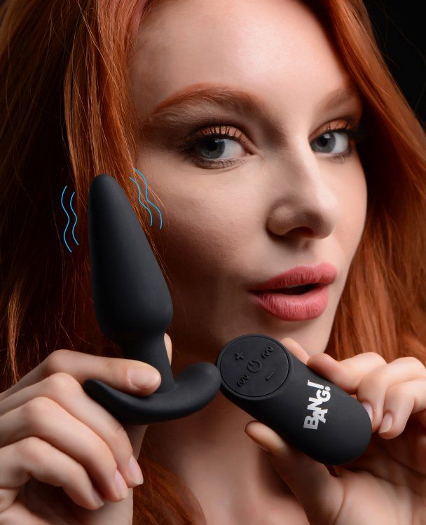 Silicone Butt Plug (Black) – Remote-Controlled 21X Vibrating Butt Plug > Anal Range > Vibrating Butt Plugs