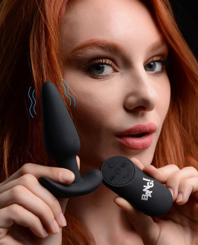 Silicone Butt Plug (Black) – Remote-Controlled 21X Vibrating Butt Plug > Anal Range > Vibrating Butt Plugs