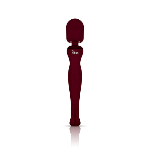 Viben Sultry Rechargeable Wand Massager in Ruby Red Electric Massager