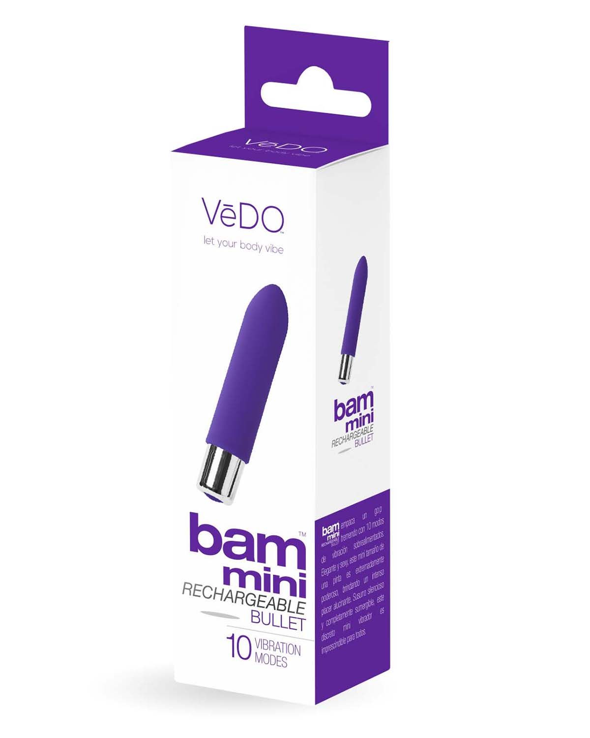 Bam Mini Rechargeable Bullet Vibrator Compact Cordless Pocket-Sized Personal Massager > Vibrators > Mini Vibrators