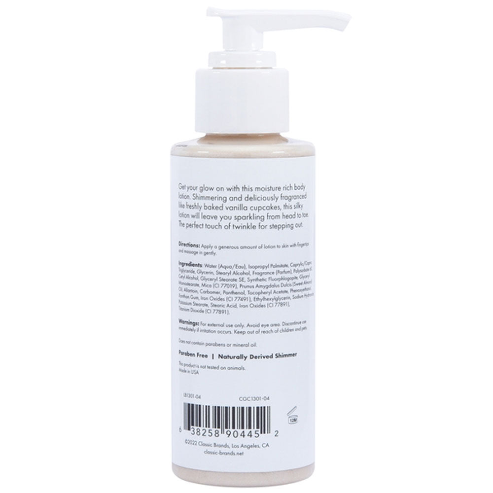Glow Vanilla Cupcake Shimmer Lotion Gold 4 Oz Bath & Body