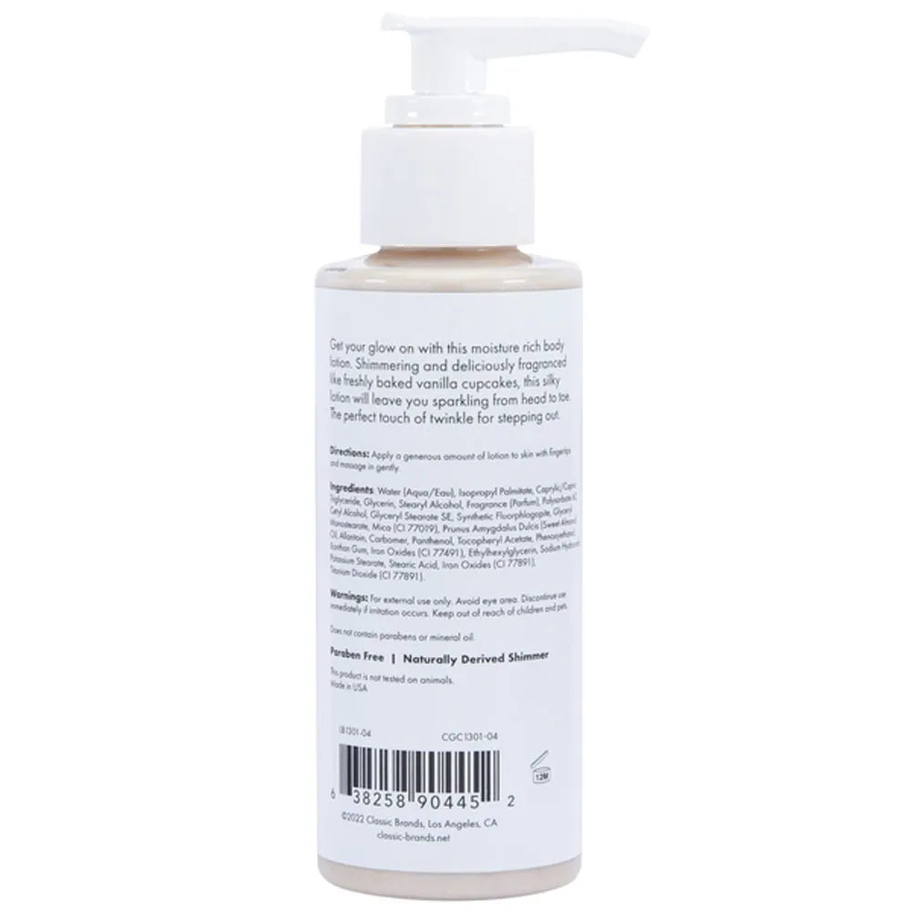 Glow Vanilla Cupcake Shimmer Lotion – Moisture Rich Body Lotion 4 Oz > Essentials > Bath & Body