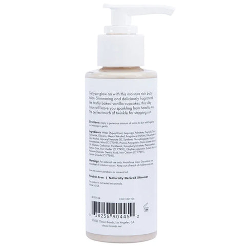 Glow Vanilla Cupcake Shimmer Lotion – Moisture Rich Body Lotion 4 Oz > Essentials > Bath & Body