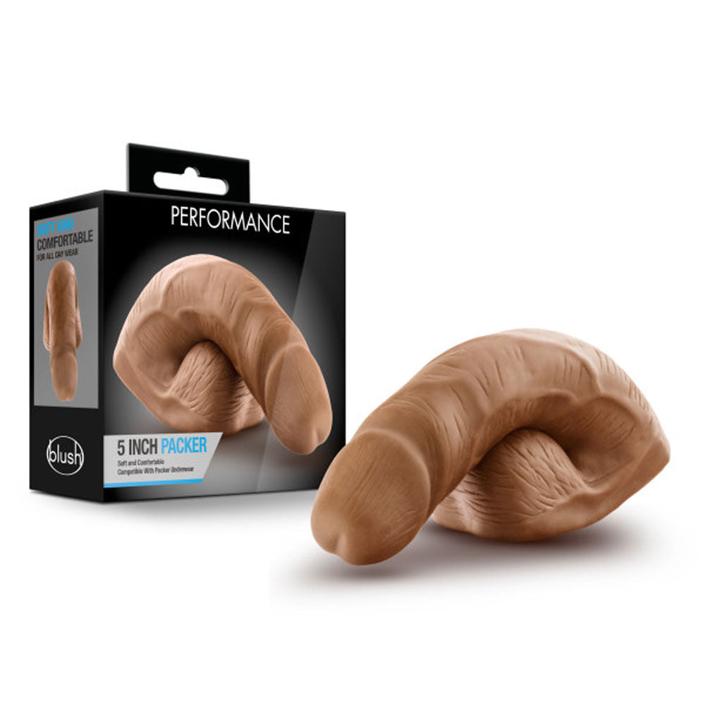 Performance 5 Inch Mocha Packer Realistic Soft > Gender > Packers
