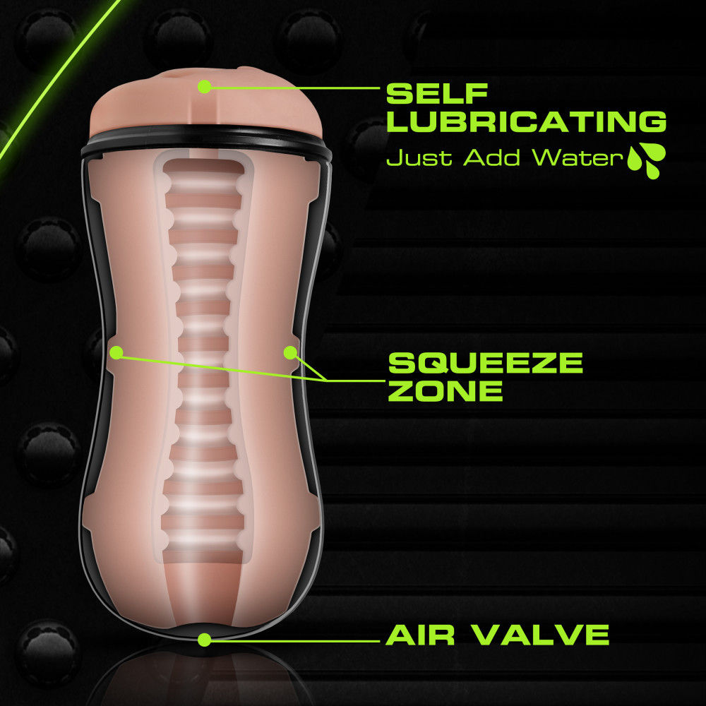 M for Men Soft and Wet Self Lubricating Stroker Cup Vanilla > Sex Toys For Men > Masturbators Cup