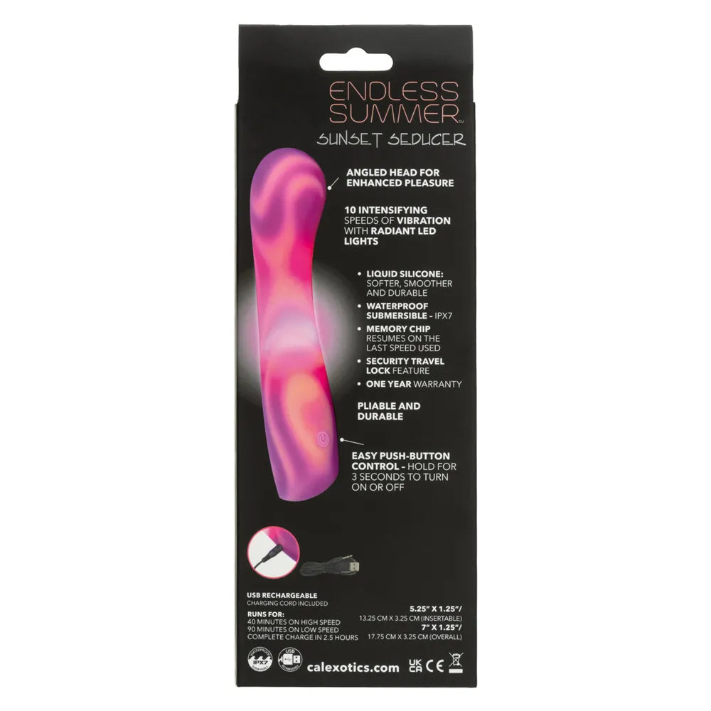 Endless Summer Sunset Seducer (Pink) – Waterproof Massager > Vibrators > Standard Vibrators