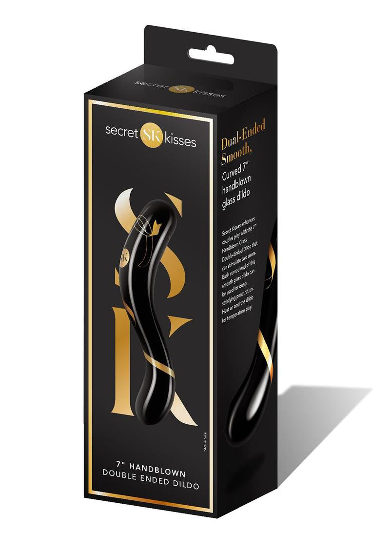 Secret Kisses Handblown Double Ended Dildo 7 Inch DONGS Glass