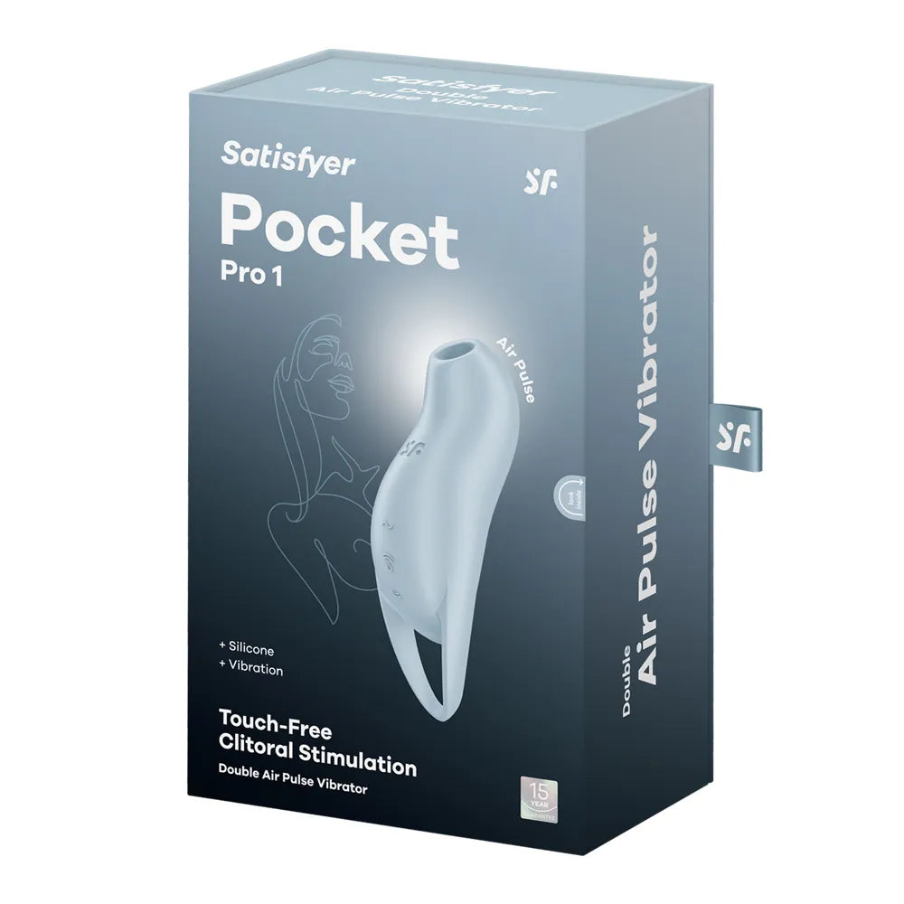 Pocket Pro 1 – Travel-Sized Clitoral Vibrator with Pressure Waves Blue > Sex Toys For Ladies > Clitoral Vibrators and Stimulators