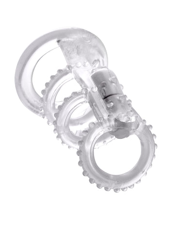 Fantasy X-Tensions Vibrating Power Cage Ring for Enhanced Pleasure Cages