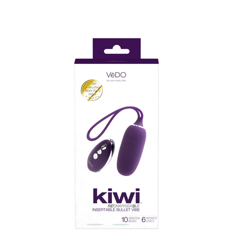 Kiwi Rechargeable Insertable Bullet in Deep Purple for Pleasure BULLETS