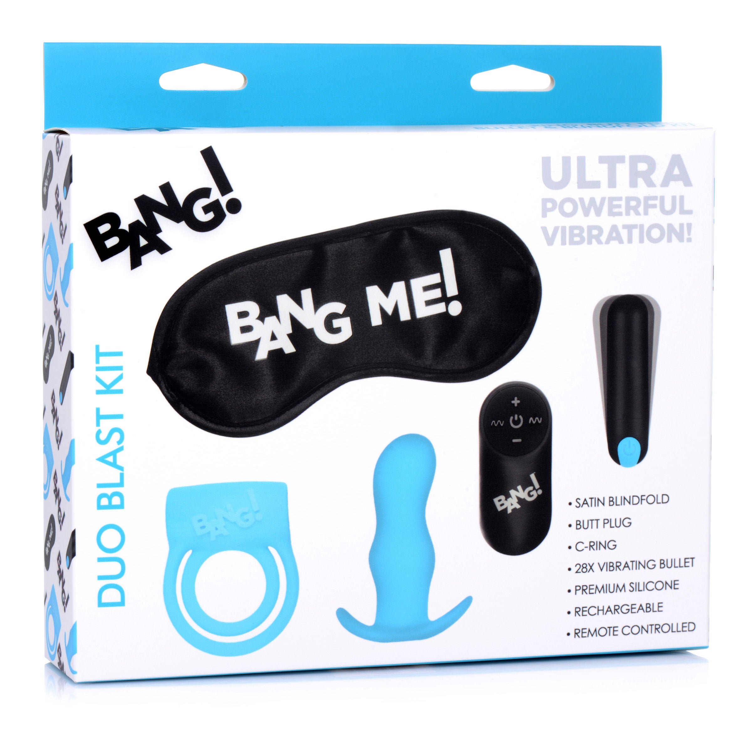 Bang Duo Blast Kit Blue Male Intimacy Toy for Dual Stimulation BULLETS