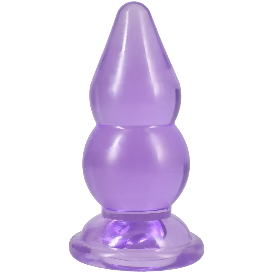 Crystal Jellies Double Pop Plug – Phthalate-Free Silicone 6 Inch Plug > Anal Range > Butt Plugs