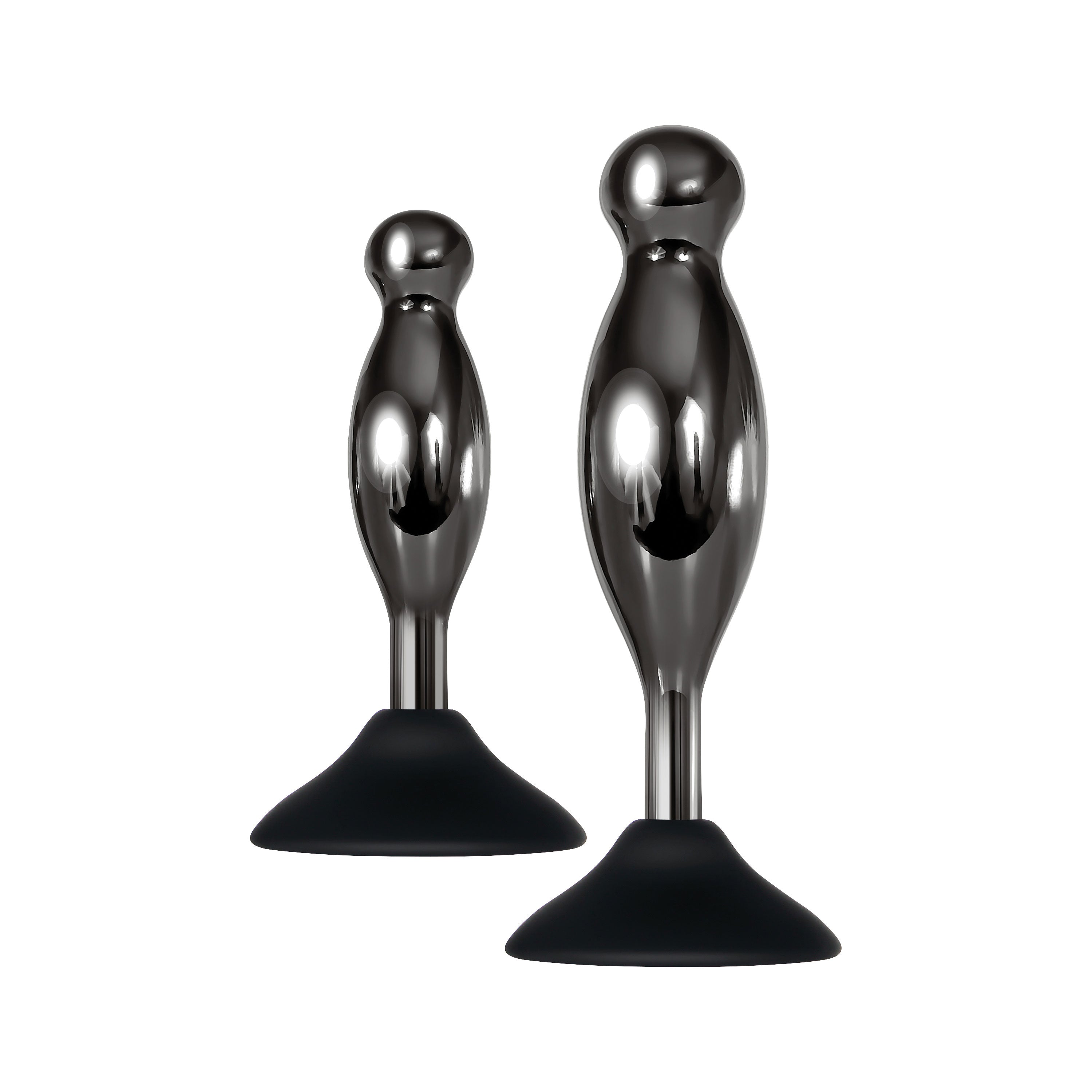 Joy Sticks Suction Mounted Anal Plug Set for Hands-Free Play Butt Plugs