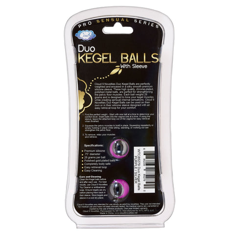 Duo Kegel Balls Black Silicone Pelvic Floor Exerciser Kit > Sex Toys For Ladies > Kegel Exercise