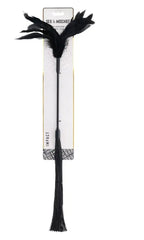 Shadow Feather Tickler – Feather and Silicone Teaser Accessory Black > Bondage Gear > Ticklers