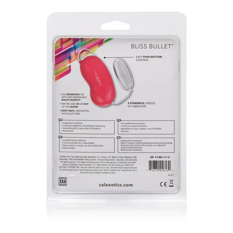 Bliss Bullet Vibrant Red Adult Intimacy Massager Compact Design BULLETS