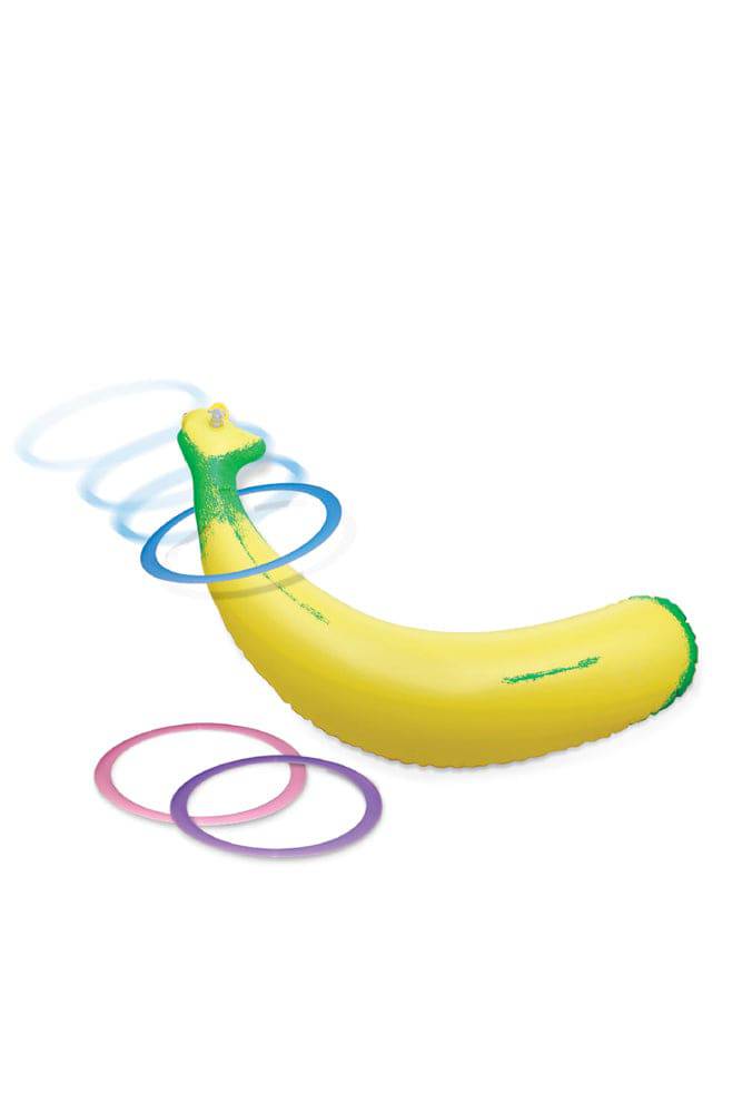 Inflatable Banana Ring Toss Game – Lightweight Durable Outdoor Party Game > Novelties > Bachelor & Bachelorette Items