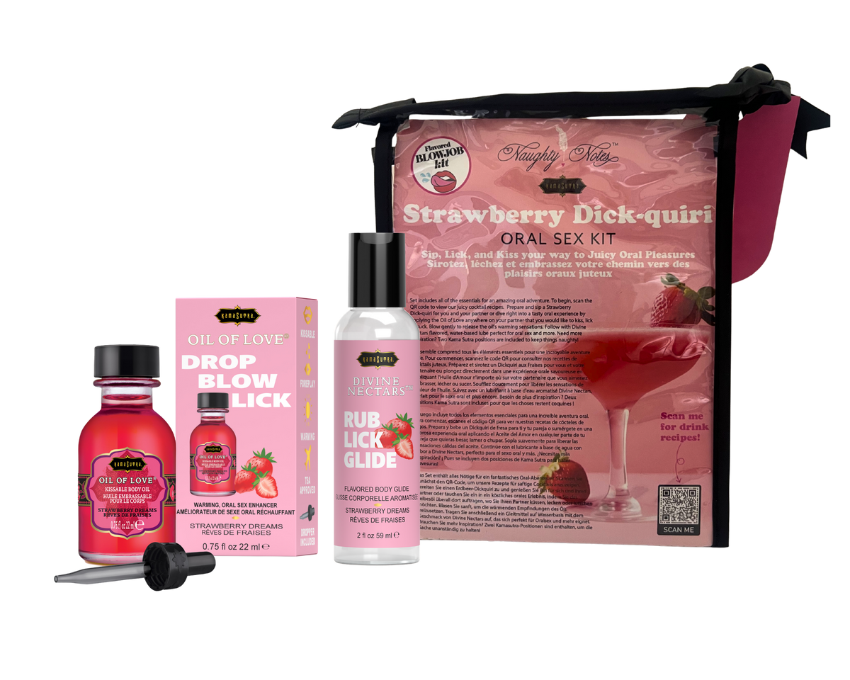 Kama Sutra Strawberry Oral Sex Kit with Flavored Lubricant > Lube > Flavoured Main image