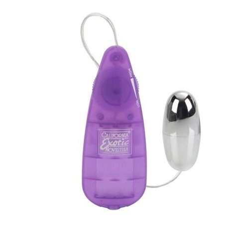Slim Teardrop Clear Bullet Vibrator Multi-Speed Clit Stimulator Purple BULLETS