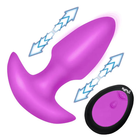 Thrusting and Vibrating Silicone Butt Plug – Wireless Remote-Controlled Butt Plug > Anal Range > Vibrating Butt Plugs