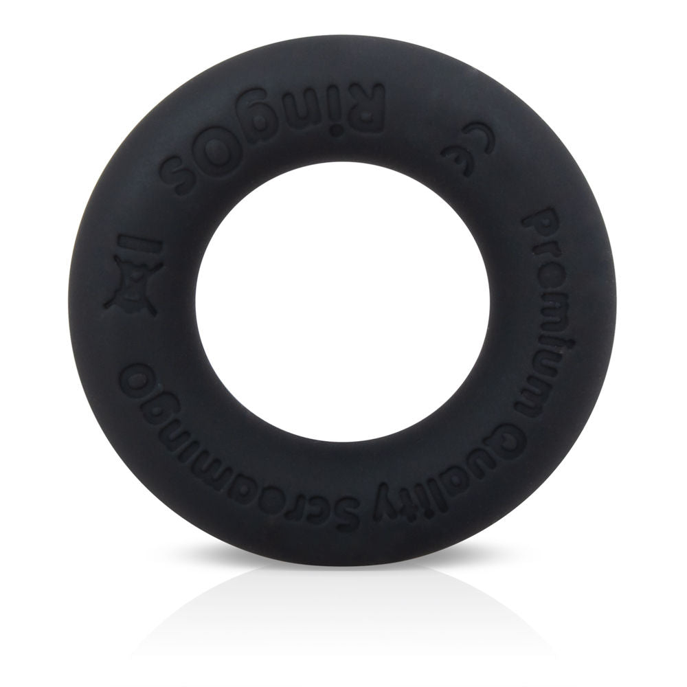 Screaming O RingO Ritz Black Liquid Silicone Cockring Toy Black COCK RINGS