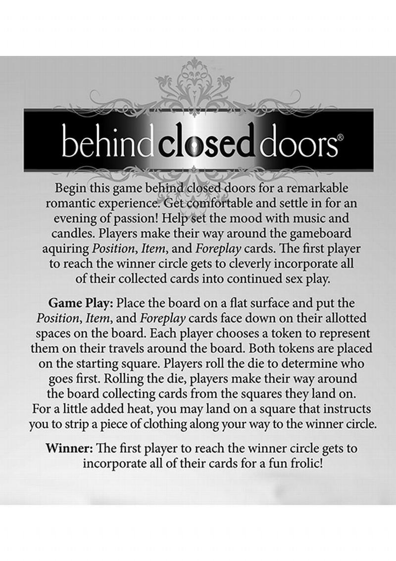 Behind Closed Doors Board Game – Intimacy and Connection Couples Game > Novelties > Board Games