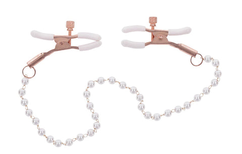 Sex and Mischief Peaches n CreaMe Pearl Nipple Clamps Nipple Clamps