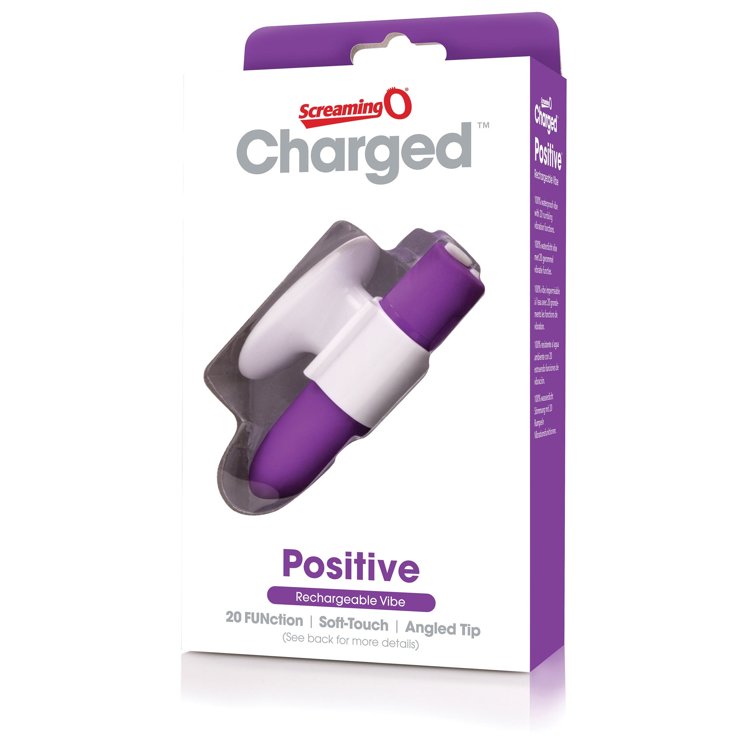 Charged Positive Rechargeable Bullet Vibrator with Strawberry Flavor BULLETS