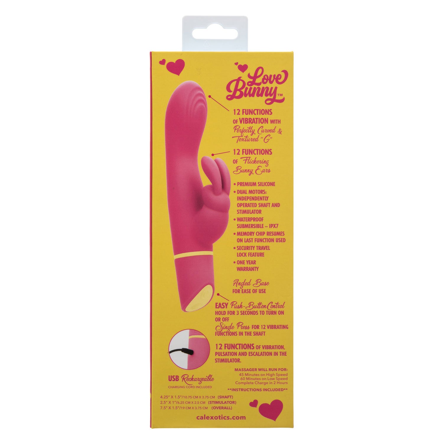 Love Bunny Vibrating G Bunny Vibrator – Waterproof Vibrator > Vibrators > Ladies > Rabbit
