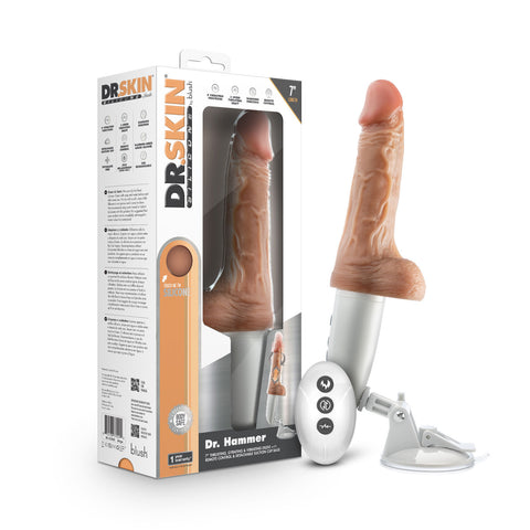 Dr. Skin Dr. Hammer Beige – Wireless Remote Control Dildo DONGS Vibrating