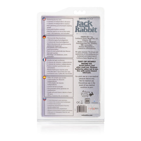 Waterproof Jack Rabbit Floating Beads - Blue Clear VIBRATORS-RABBIT