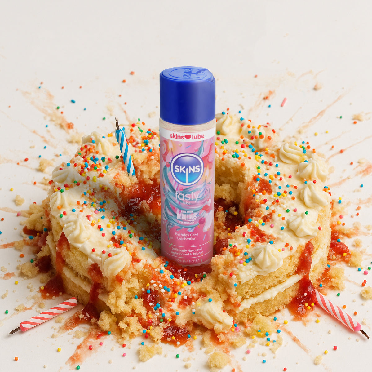 Skins Birthday Cake Water-Based Lubricant 4.4 Fl Oz > Lube > Flavoured
