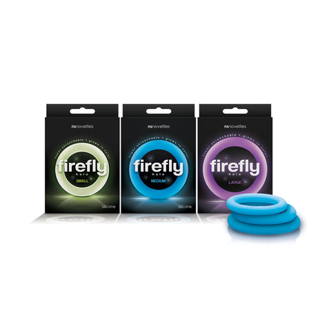 Firefly Halo - Glow In Dark 60 mm Cock Ring - Blue COCK RINGS