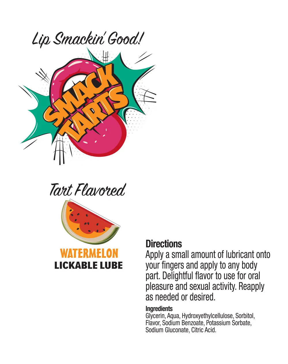 Little Genie Smack Tarts – Flavored Lickable Lubricant 2oz Grape / Watermelon - 4oz > Lube > Flavoured