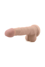 Blush Novelties - Au Naturel -  Sam 7 Posable Dual Density Dildo with Balls - Beige - Stag Shop