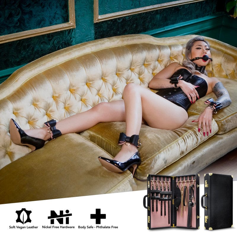 Blush Novelties BONDAGE-TOYS Black Temptasia Safe Word Bondage Kit with Suitcase 819835028970