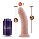 Blush Novelties DONGS Flesh Dr. Skin Plus 8'' Thick Posable Dildo -  20.3 cm Poseable Dong 819835028505