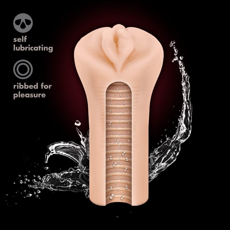 Blush Novelties MASTURBATORS Flesh M Elite Soft and Wet - Veronika -  Vibrating Vagina Stroker 819835027508