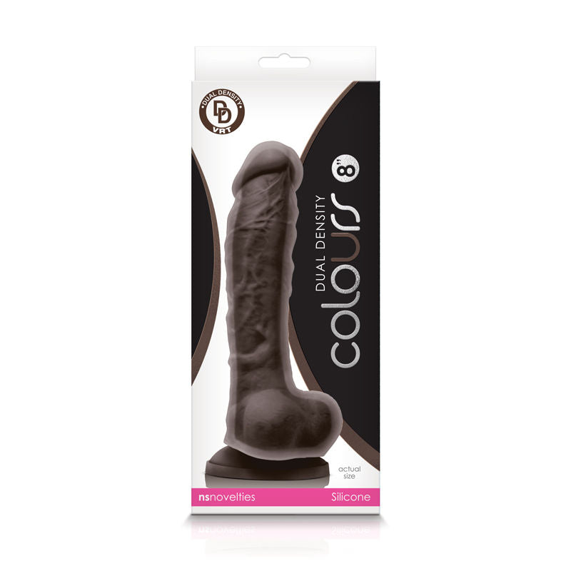 Colours Dual Density 8 Inch Realistic Dildo With Suction Cup Dongs Realistic