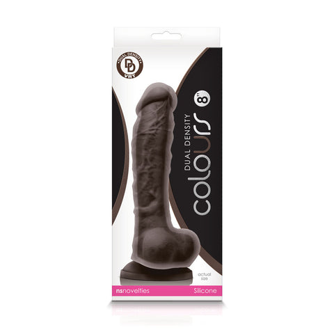 Colours Dual Density 8 Inch Realistic Dildo With Suction Cup Dongs Realistic