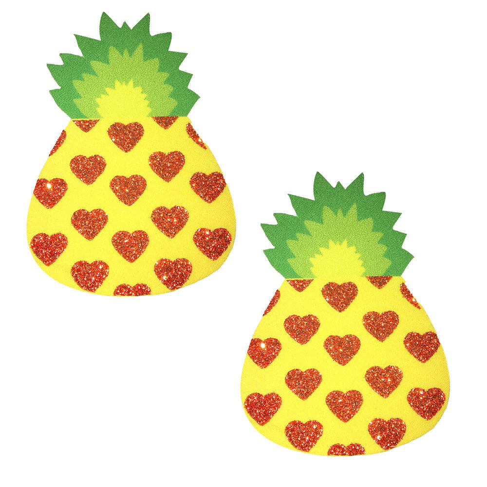 Pina Colada Glitter Pasties for Women Hypoallergenic Breast Petals Multi Pasties