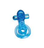 Bodywand COCK RINGS Blue Bodywand Rechargeable Duo Ring with Clit Tickler 848416013357