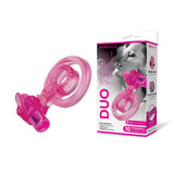 Bodywand COCK RINGS Pink Bodywand Rechargeable Duo Ring with Clit Tickler 848416013340