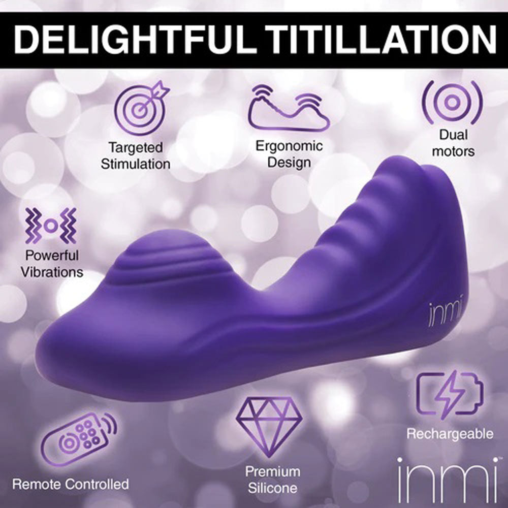 Purple Silicone Vibrating Grinder with Remote Control for Adults Vibrating Pads