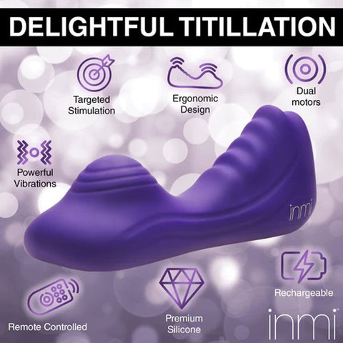 Purple Silicone Vibrating Grinder with Remote Control for Adults Vibrating Pads