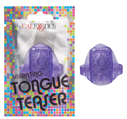 CalExotics Clear Vibrating Tongue Teaser Foil Pack Intimacy Toy Vibrators