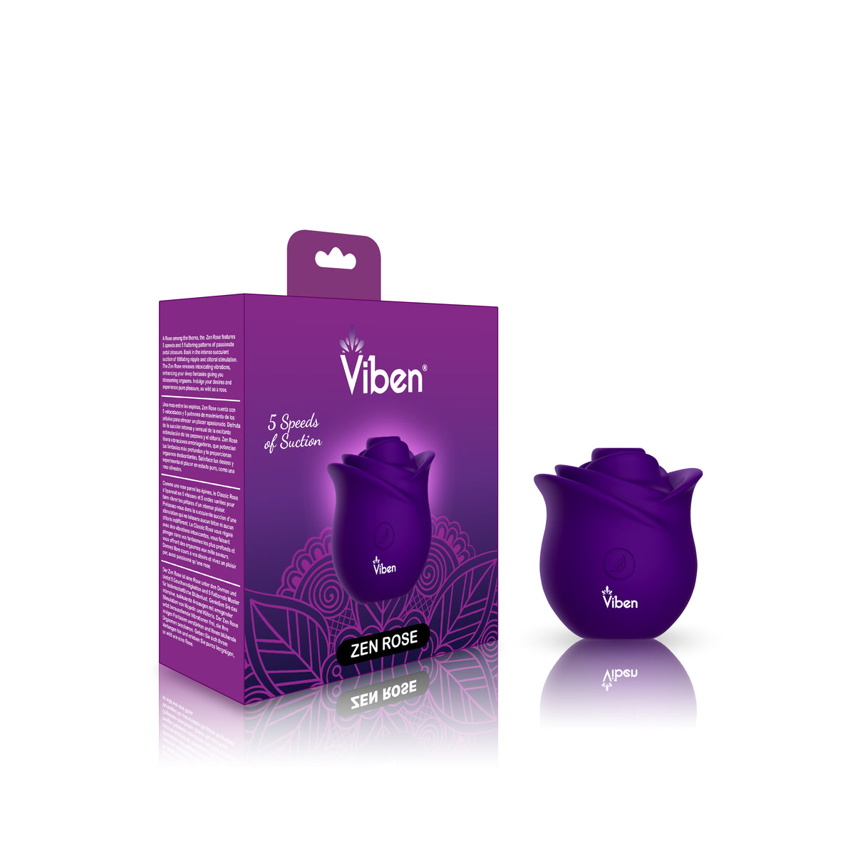 Zen Rose Unicorn – Wireless Clitoral Vibrator With Five Speeds and Patterns > Sex Toys For Ladies > Rose Stimulators