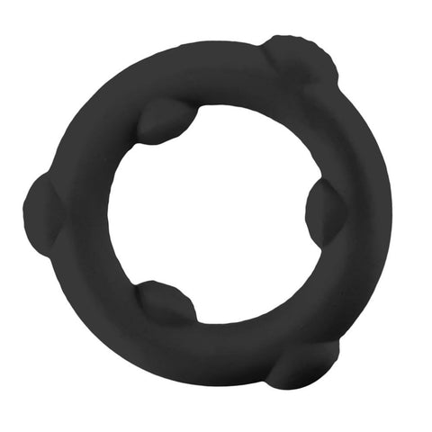 Oxballs Spinner (Black) – Mega-Stretch Silicone Cock Ring Cockrings